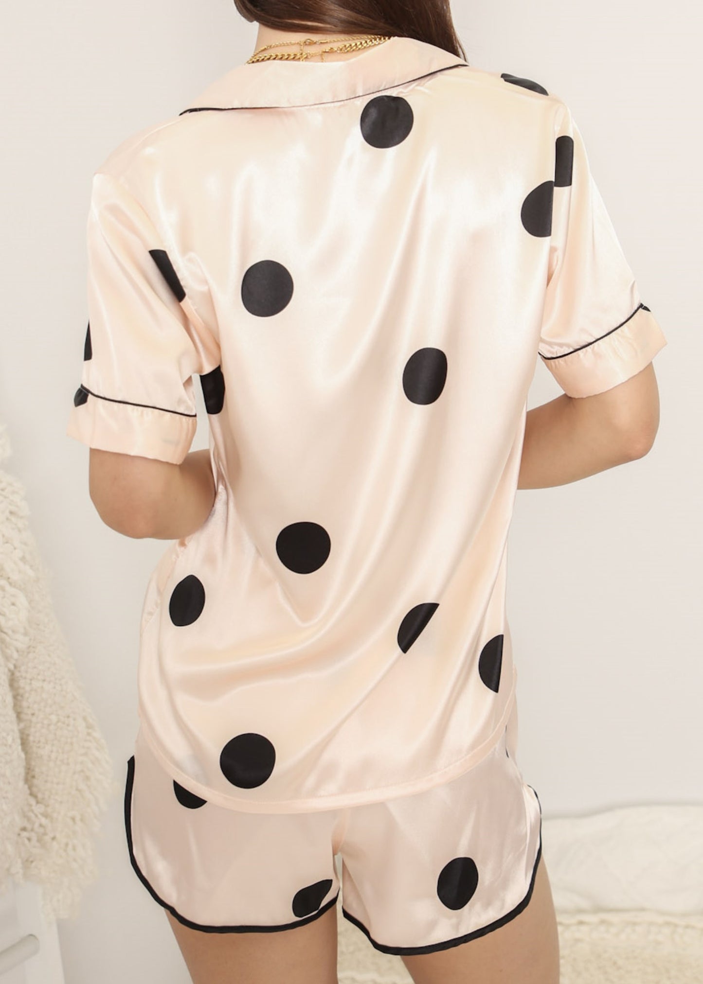 Multi 4 Piece Polka Dot Lounge Set