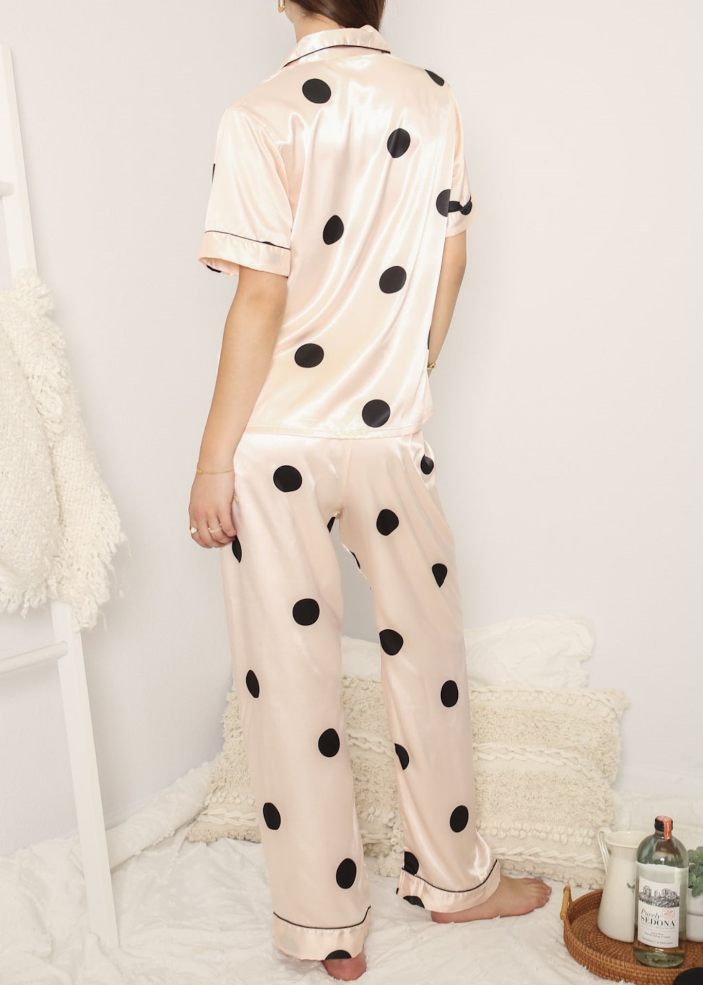 Multi 4 Piece Polka Dot Lounge Set