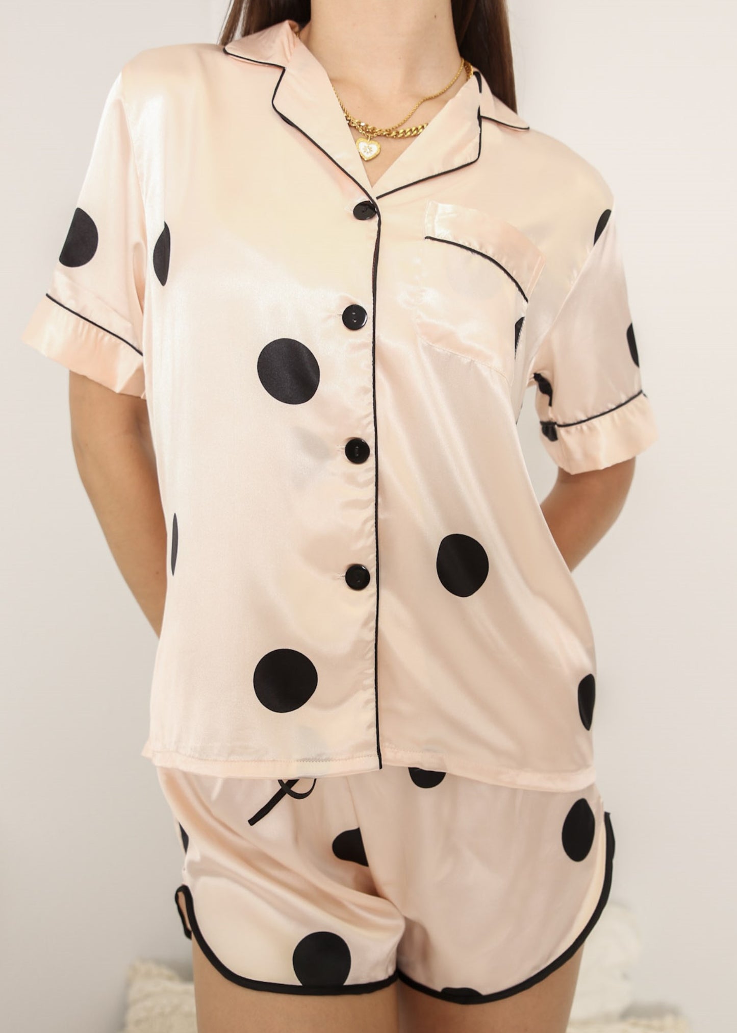 Multi 4 Piece Polka Dot Lounge Set