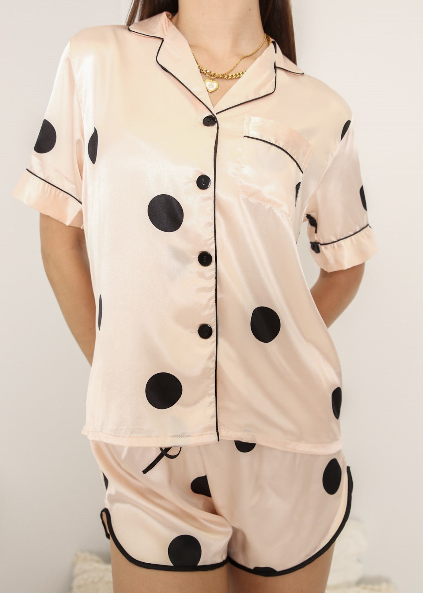 Multi 4 Piece Polka Dot Lounge Set