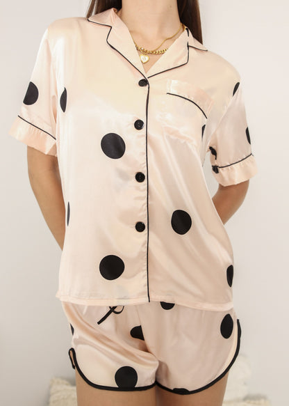 Multi 4 Piece Polka Dot Lounge Set