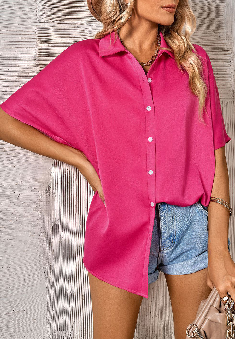 Camisa clásica con cuello abotonado