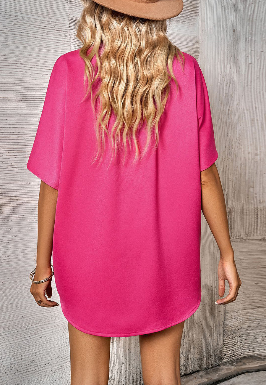 Camisa clásica con cuello abotonado