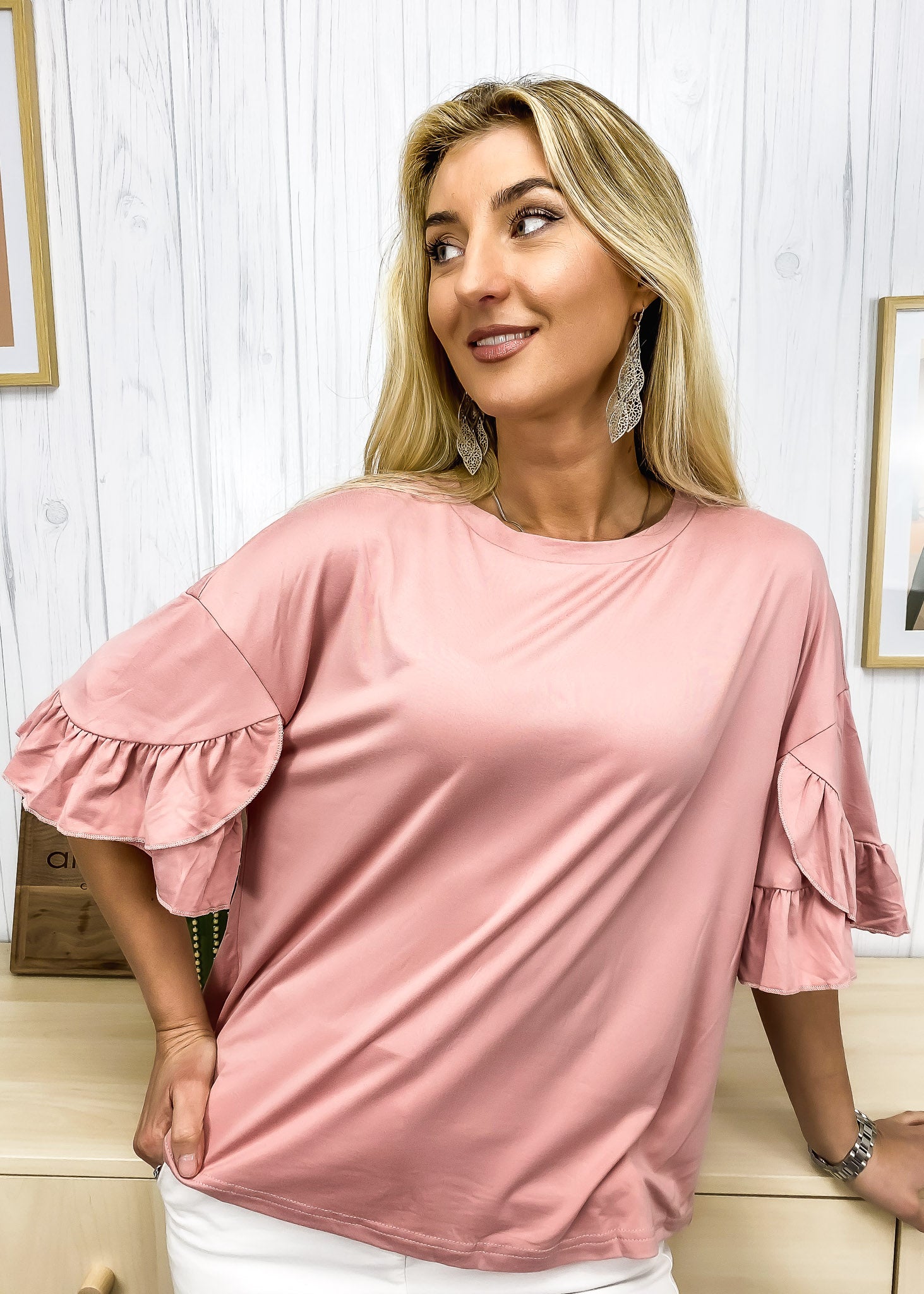 Camisa tulipán de manga corta