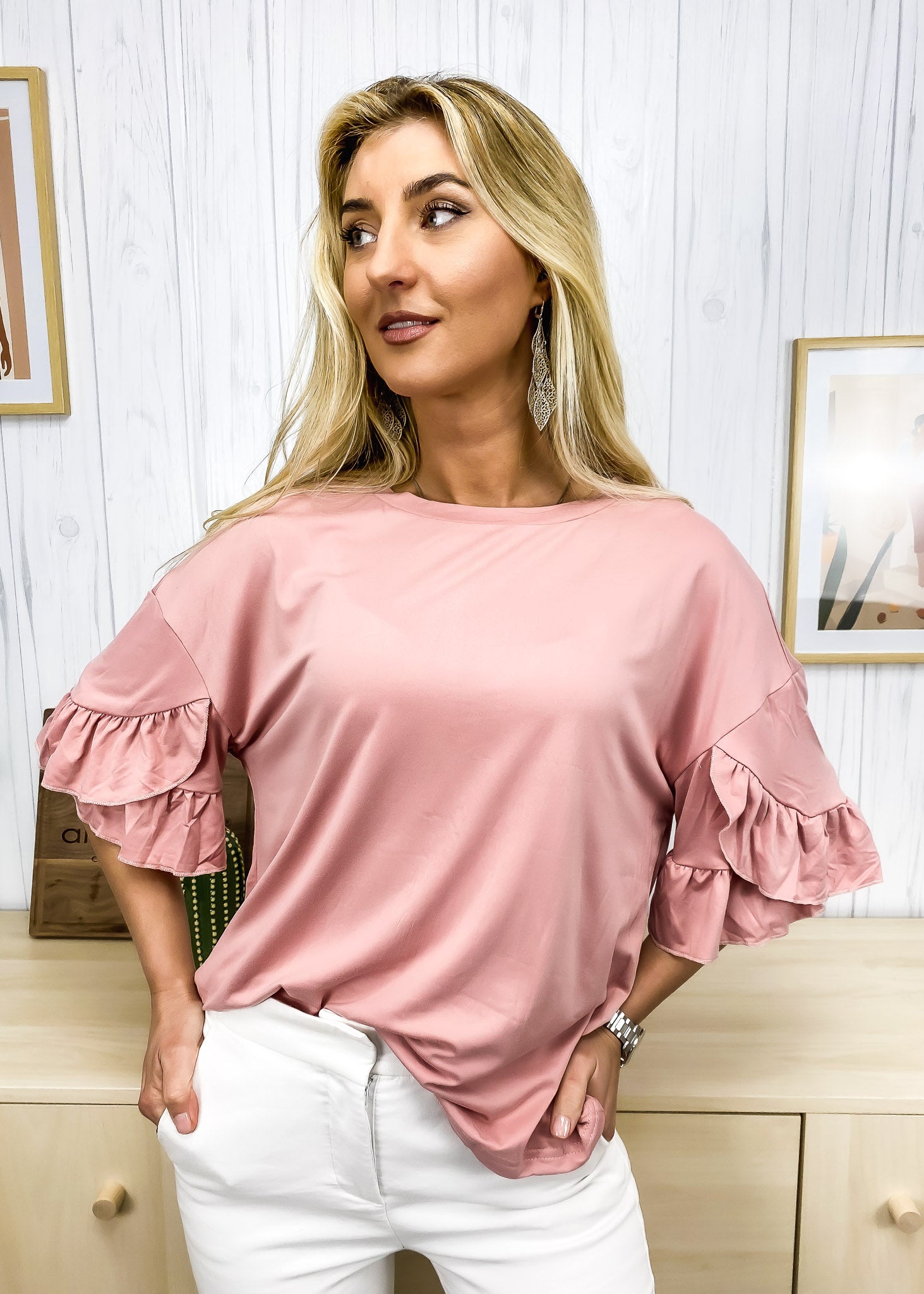 Camisa tulipán de manga corta