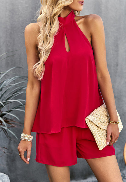 Cutout Front Top and Shorts Coordinates