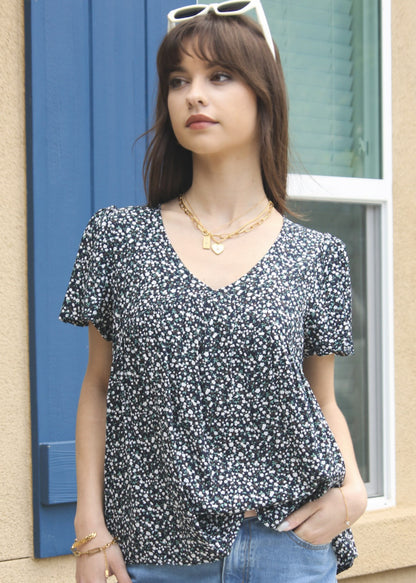 Blusa ligera con estampado floral