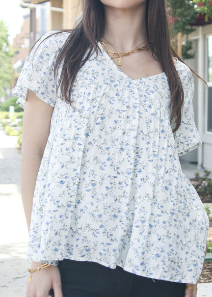 Blusa ligera con estampado floral