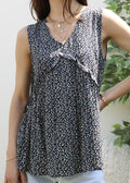 V Neck Floral Flowy Top