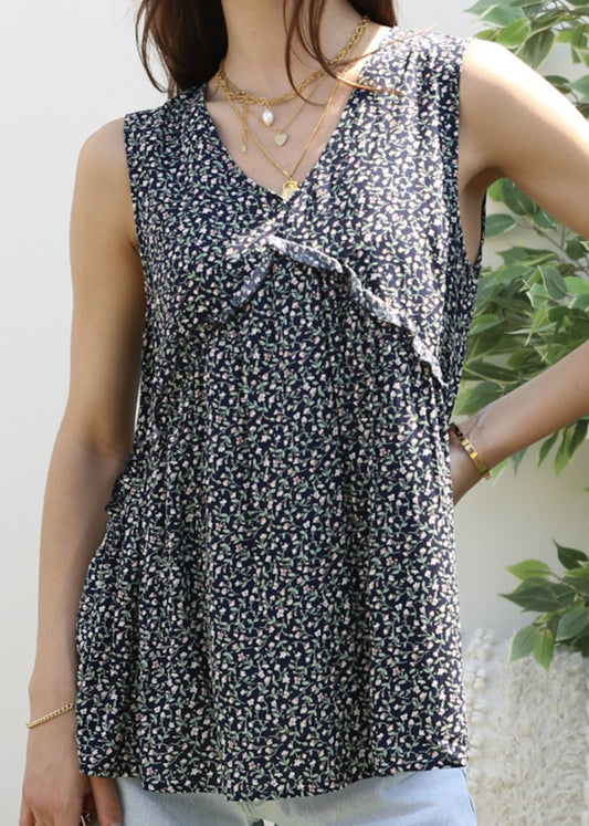 V Neck Floral Flowy Top