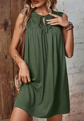 Tie Neck Shift Dress