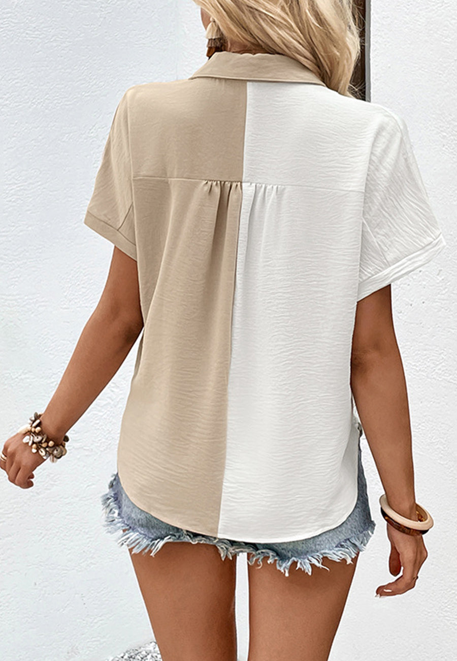 Two Tone Collared Shirt