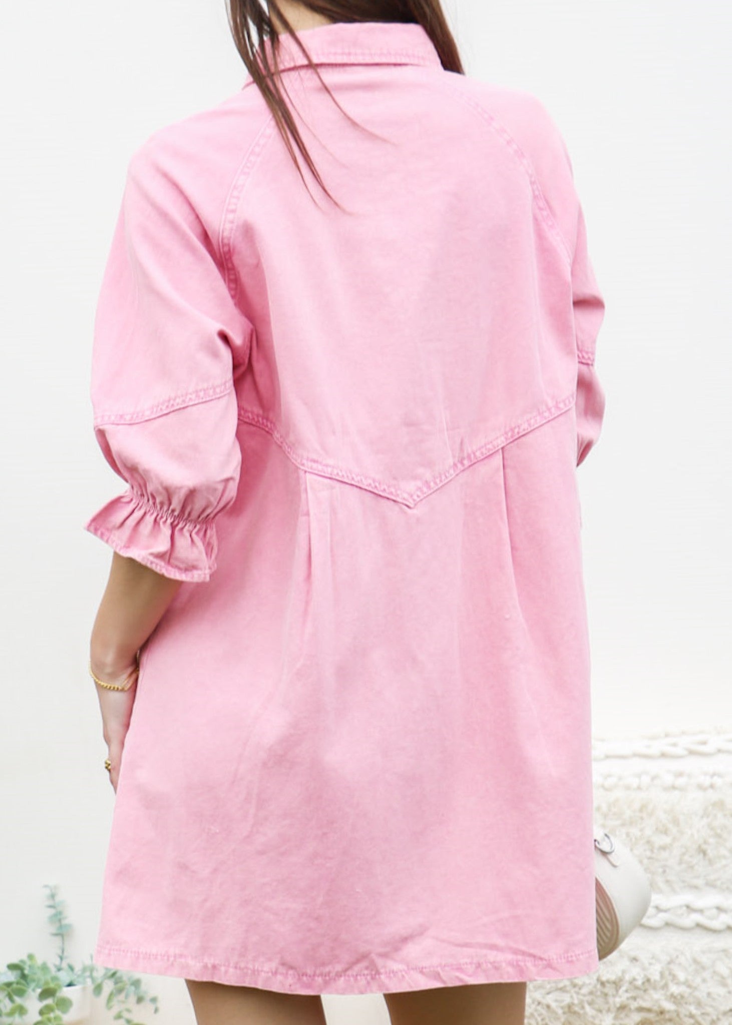 Balloon sleeve shift dress sales