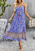 V Neck Floral Bohemian Dress