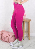 Leggings deportivos de cintura alta y color liso