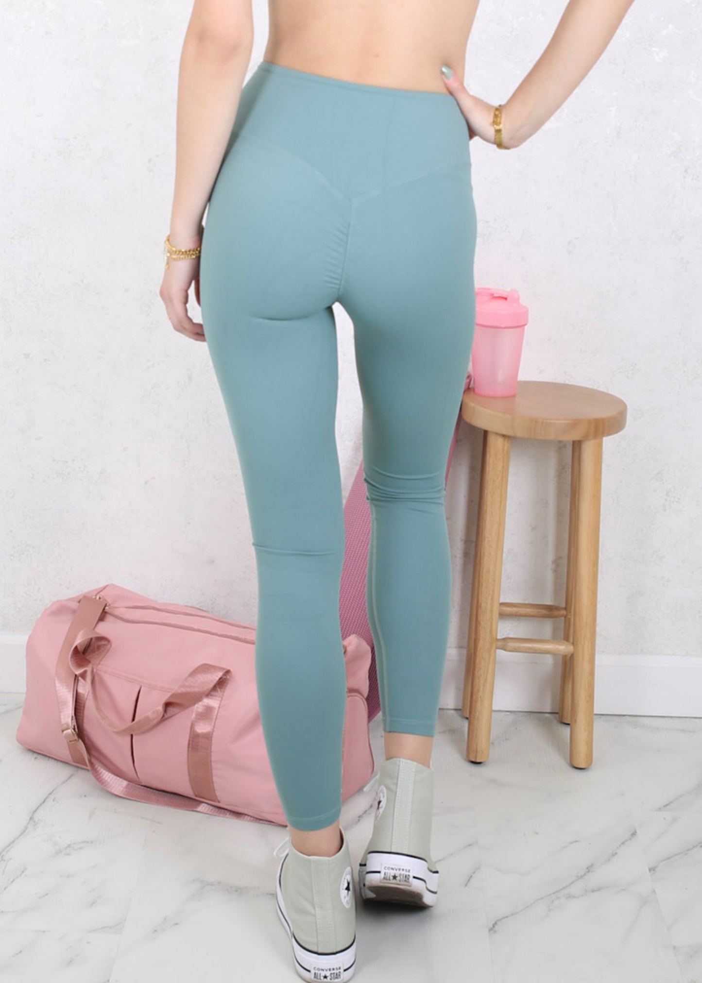 High Waist Solid Sports Leggings