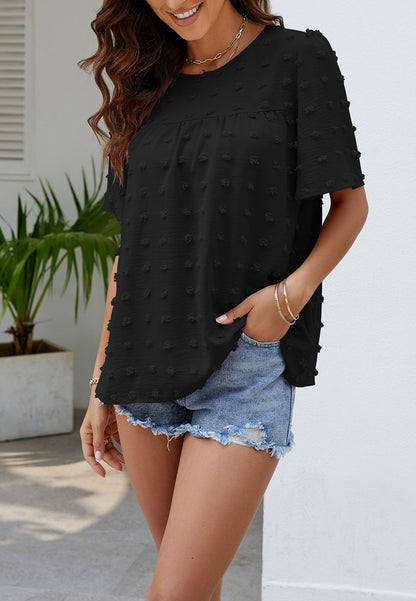Swiss Dot Classic Blouse