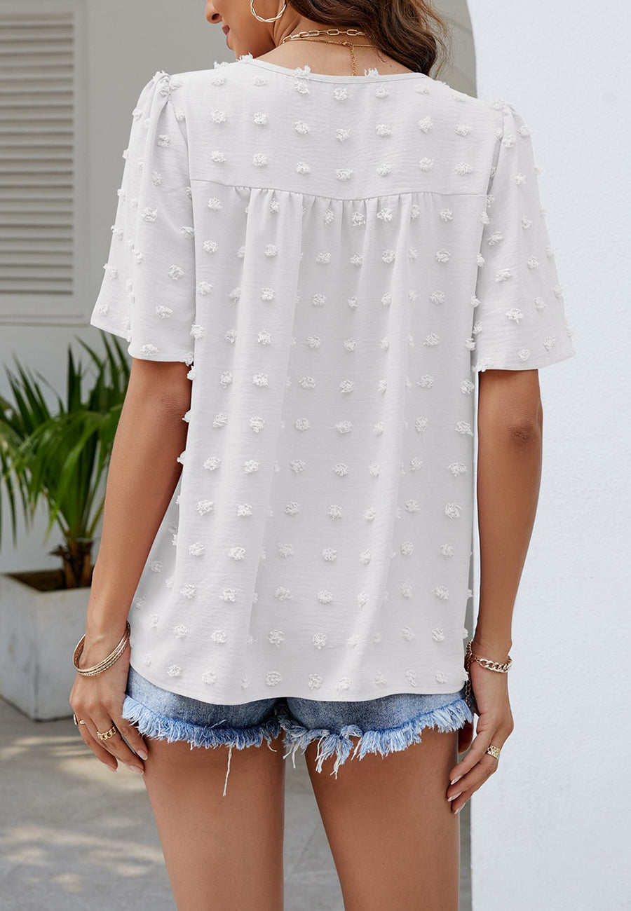Swiss Dot Classic Blouse