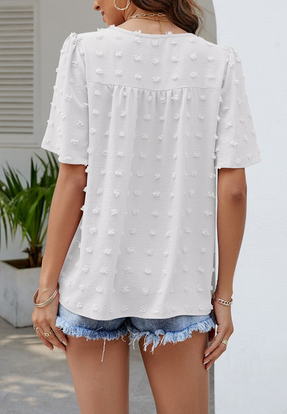 Swiss Dot Classic Blouse