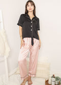 Black and Pink Loungewear 4 Piece Set