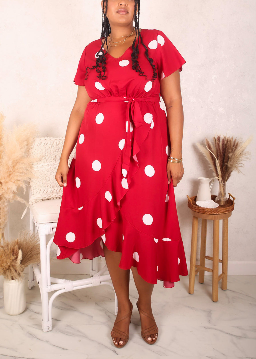 burgundy dress satin Maisie