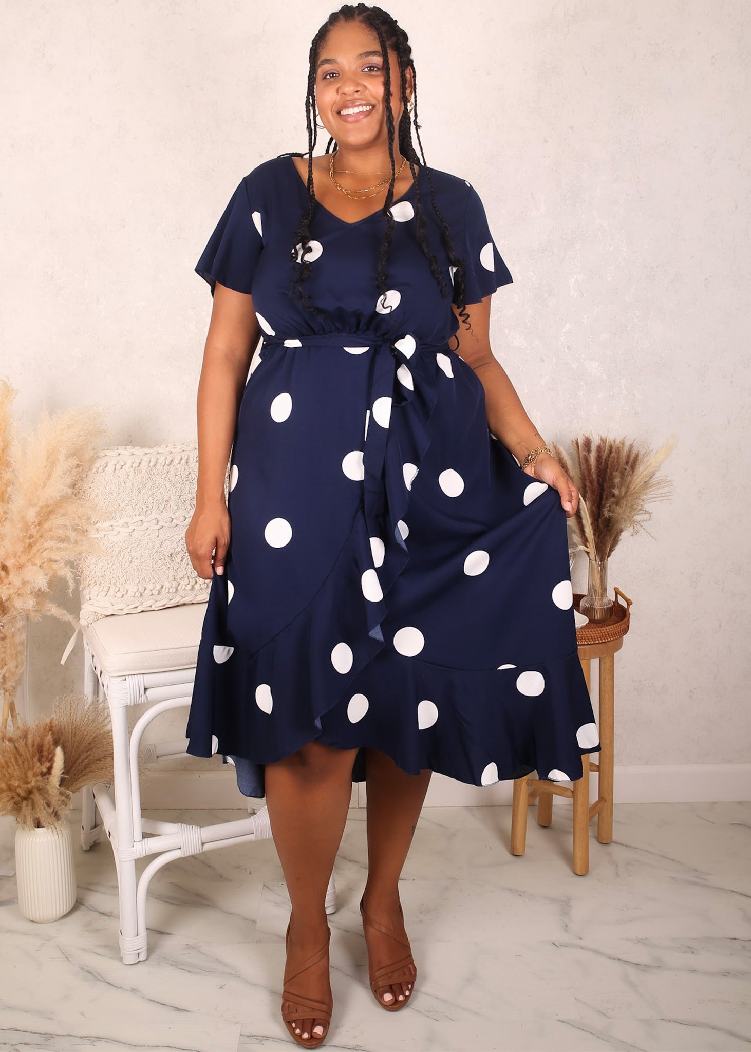 plus size navy blue dress with sleeves Women's Raindrops On The Streets Dress, Blue