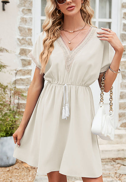 Tassel Tie Bohemian Dress