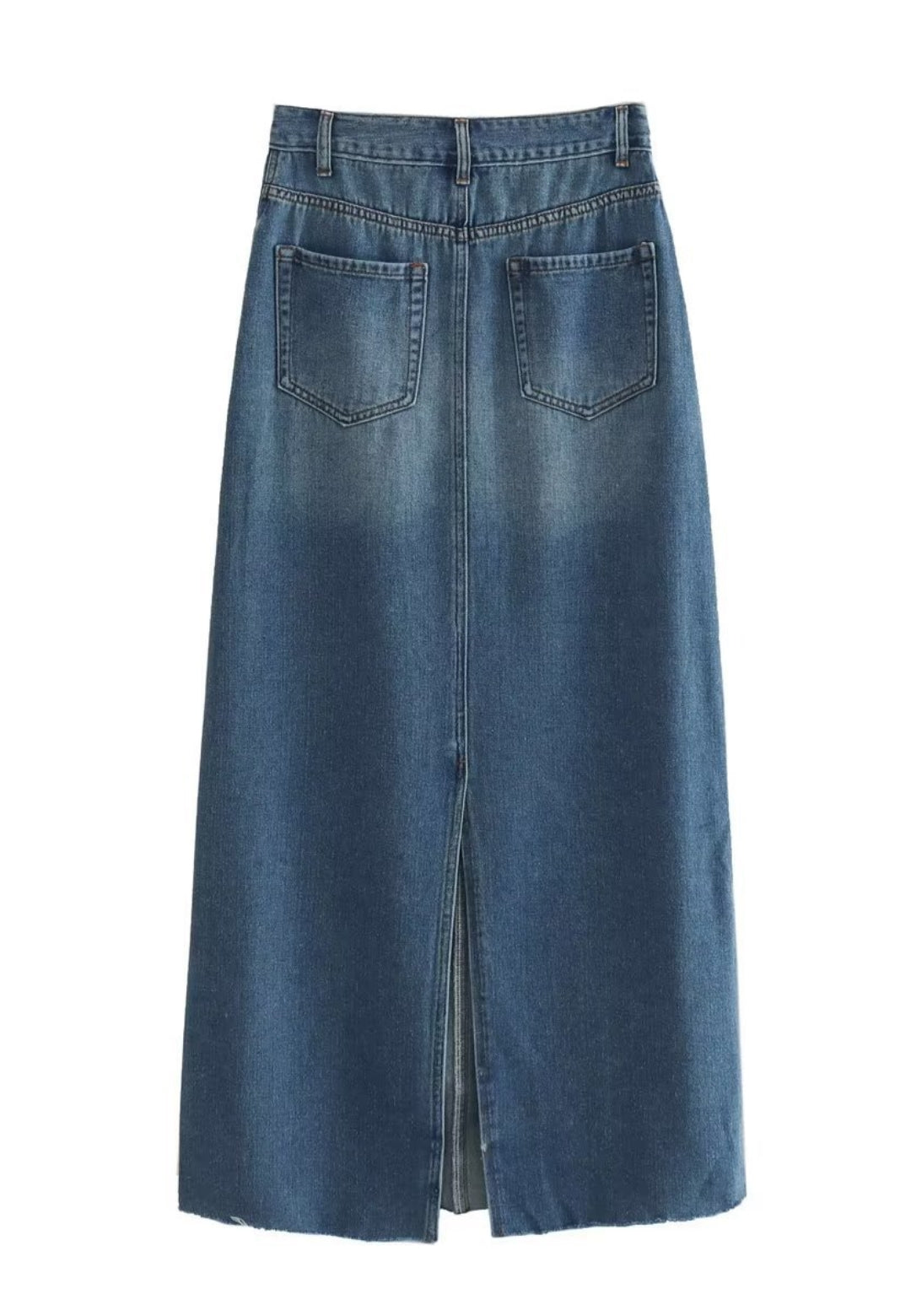 Faded Classic Denim Skirt
