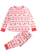 Multi-Pattern Christmas Pajama Set