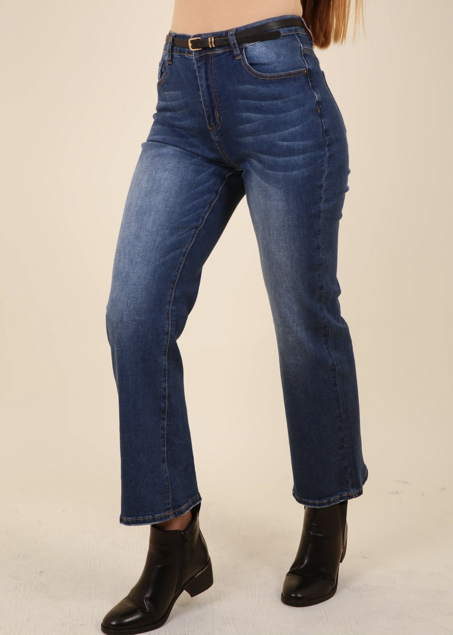 High Waist Classic Flared Jeans