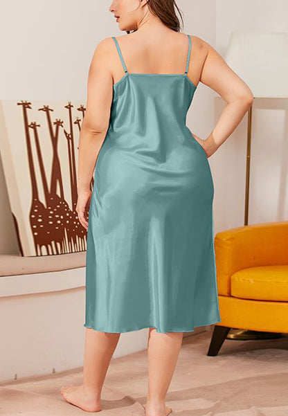 Vestido camisero con cuello vuelto de talla grande