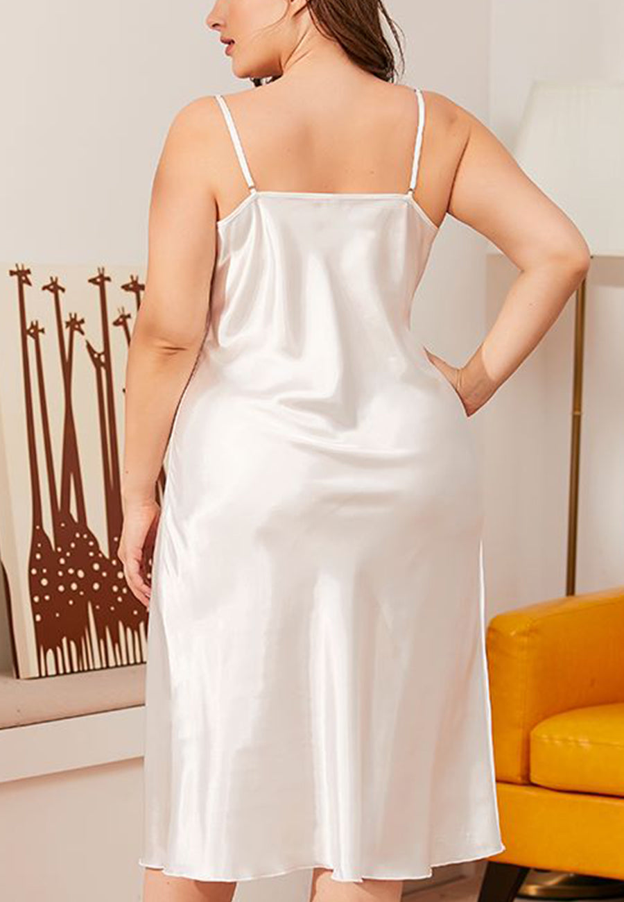 Vestido camisero con cuello vuelto de talla grande