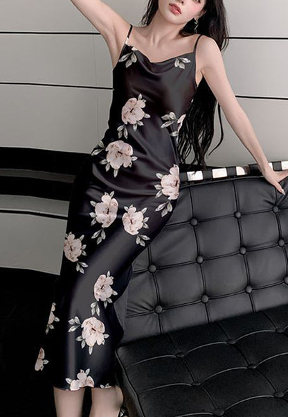 Vestido midi con estampado floral