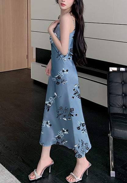 Vestido midi con estampado floral