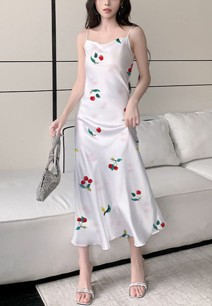Vestido midi con estampado floral