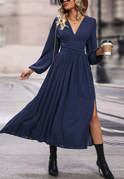 Twist Waist Tie Back Dress
