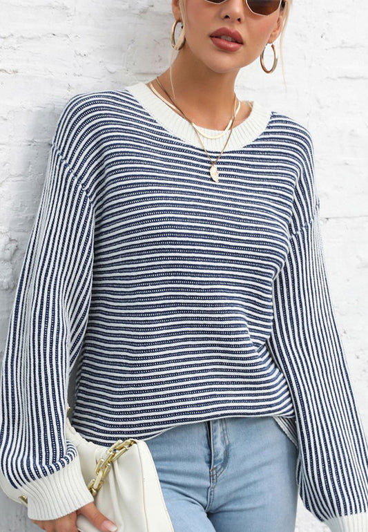 Classic Striped Pattern Sweater