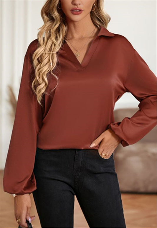 Cutout Twist Back Blouse