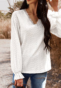 Blusa bordada con tapiz de color liso