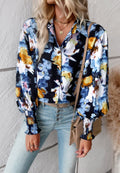 Printed Bishop Sleeve Shirt