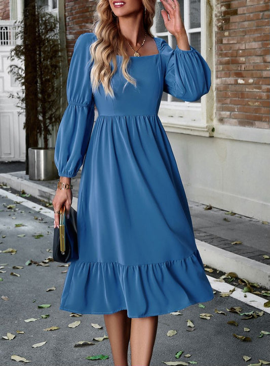 Double Puff Sleeve Dress