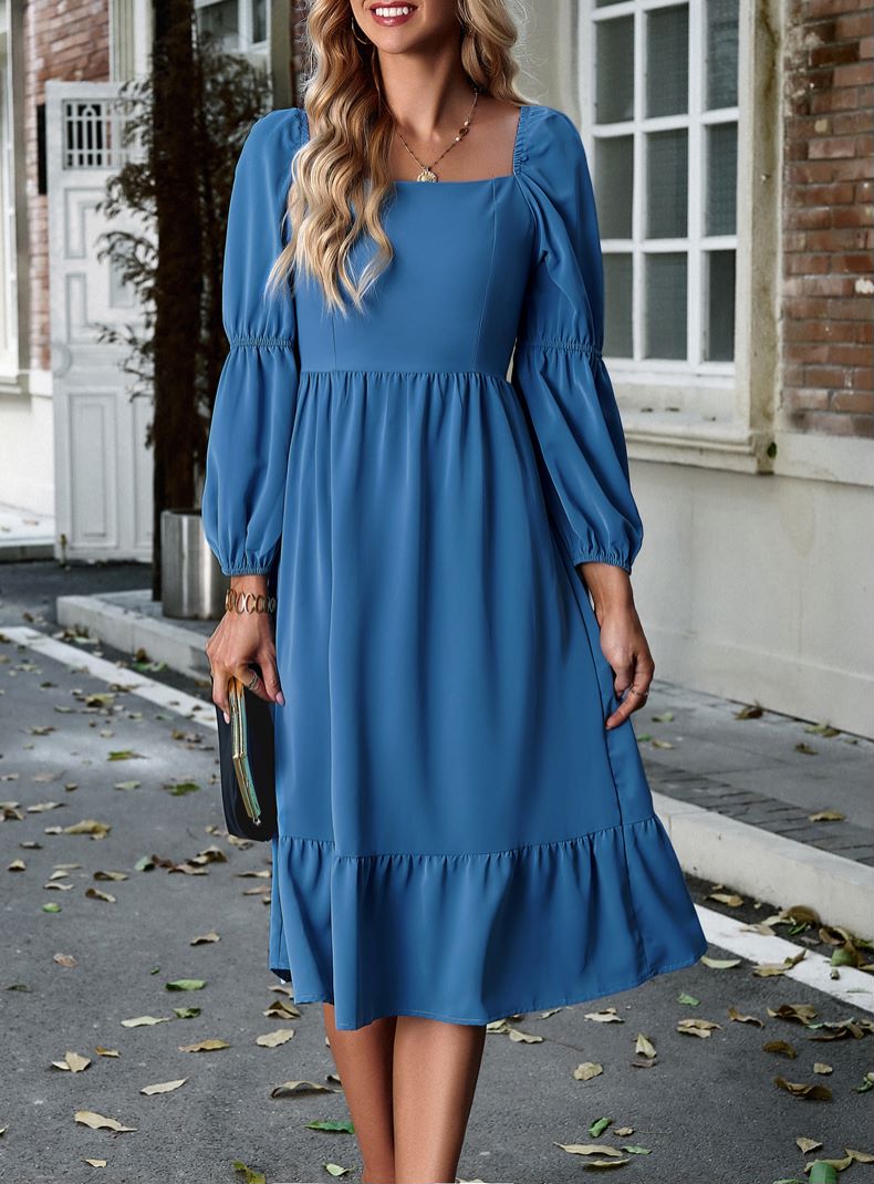 Double Puff Sleeve Dress