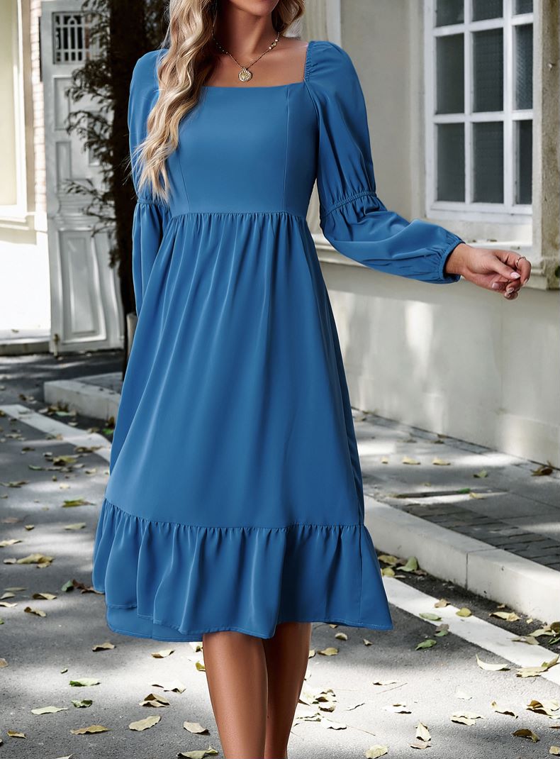 Double Puff Sleeve Dress