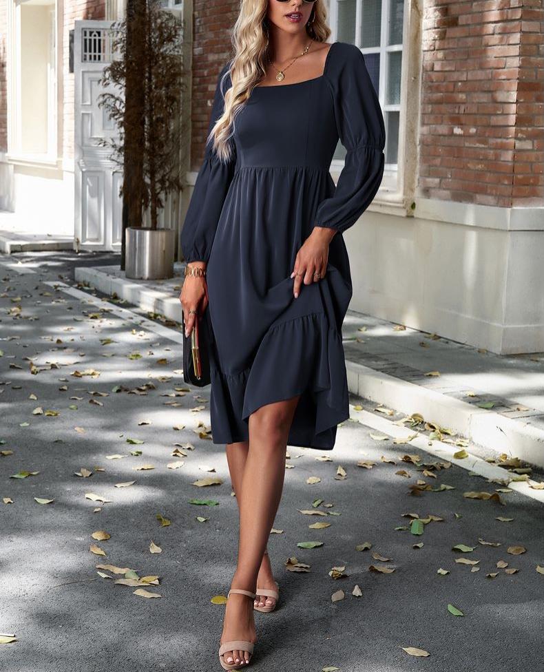 Double Puff Sleeve Dress