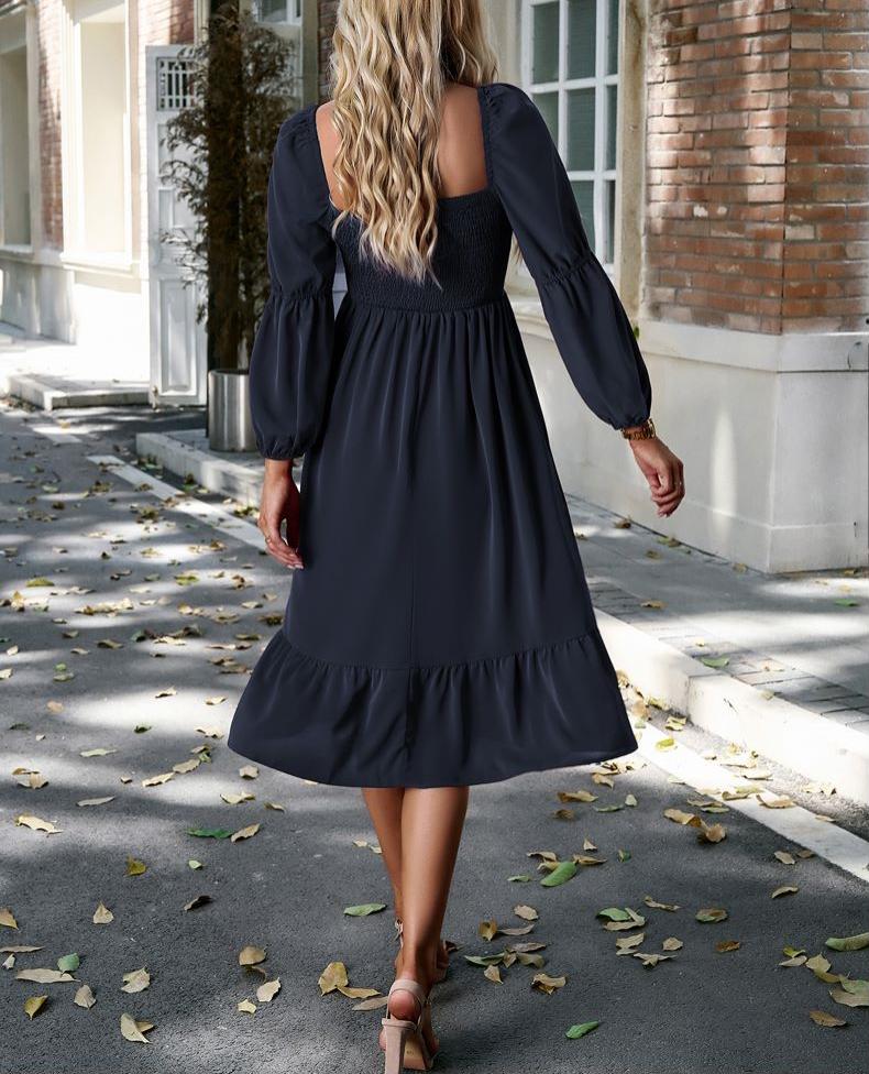 Double Puff Sleeve Dress