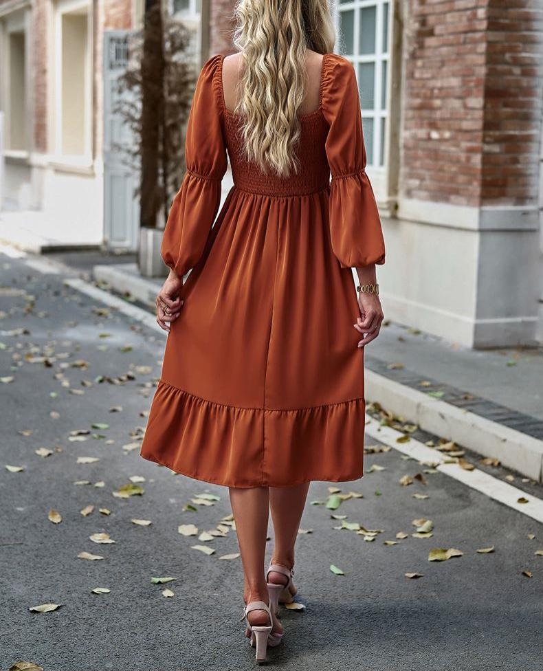 Double Puff Sleeve Dress