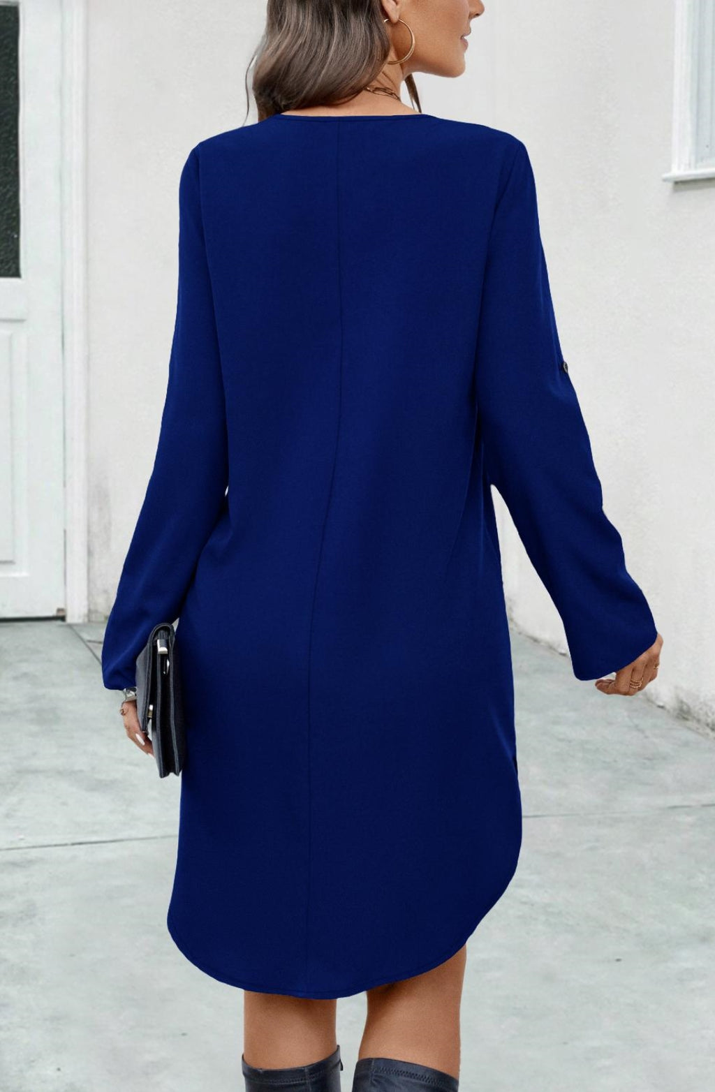 Zip Front Tunic Dress
