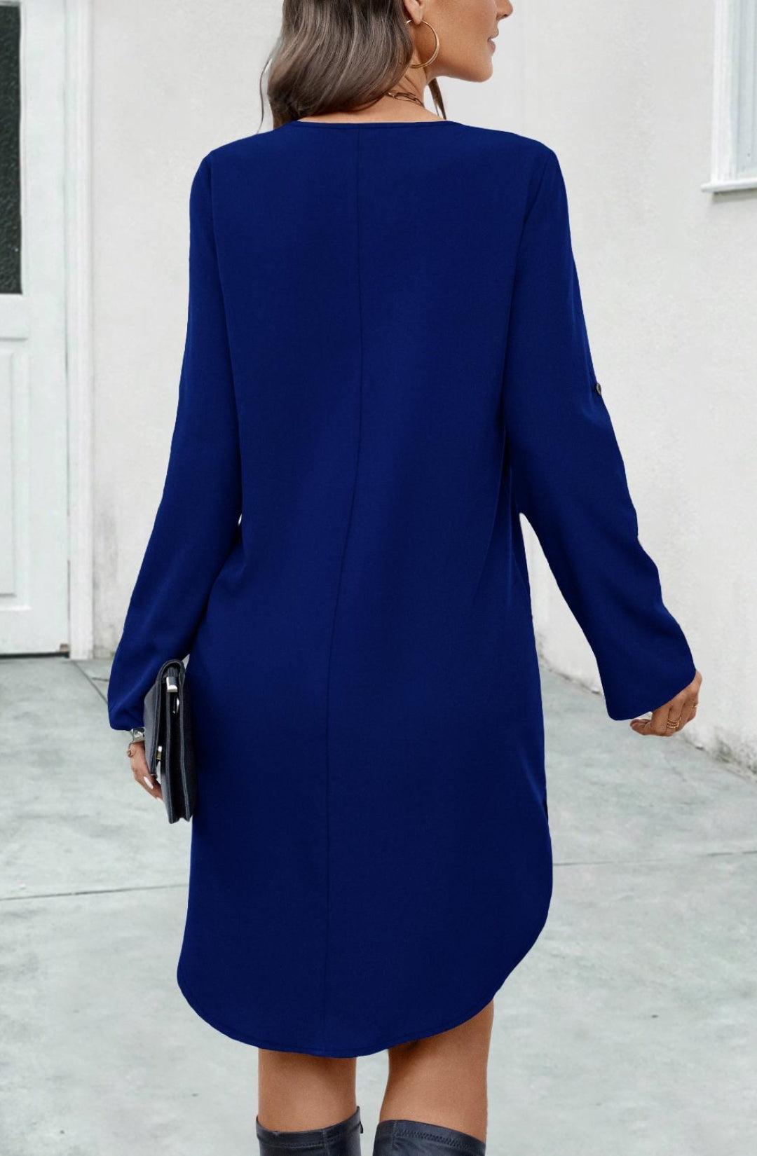 Zip Front Tunic Dress