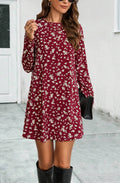 Vestido recto con estampado floral
