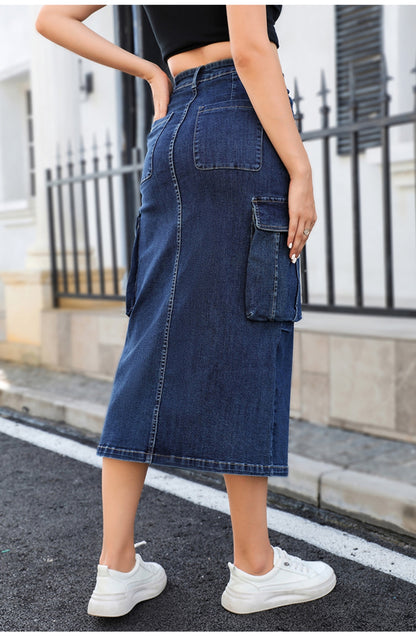 Pocket Detail Cargo Skirt
